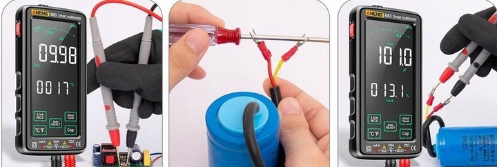 Multimetr cyfrowy ANENG 683 AC/DC 6000 zliczeń