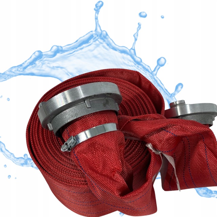 WĄŻ 3'' STRAŻACKI 30M DO WODY NAWADNIANIA PARCIANY SZAMBA 75mm GRUBY MOCNY