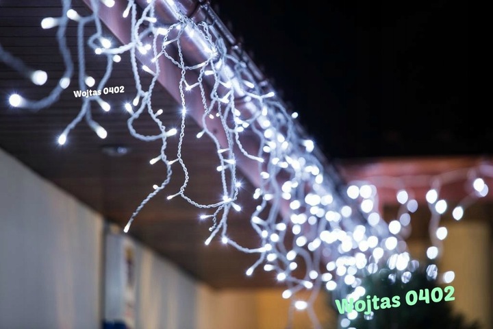 SOPLE 500 LED ZEWNĘTRZNE LAMPKI choinkowe KURTYNA IP44 STAŁE + FLASH