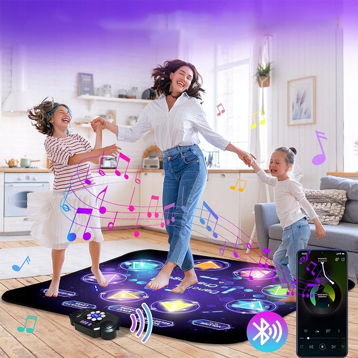 MATA DO TAŃCZENIA MUZYCZNA DLA DZIECI FUNKCJA BLUETOOTH ANTYPOŚLIZGOWY