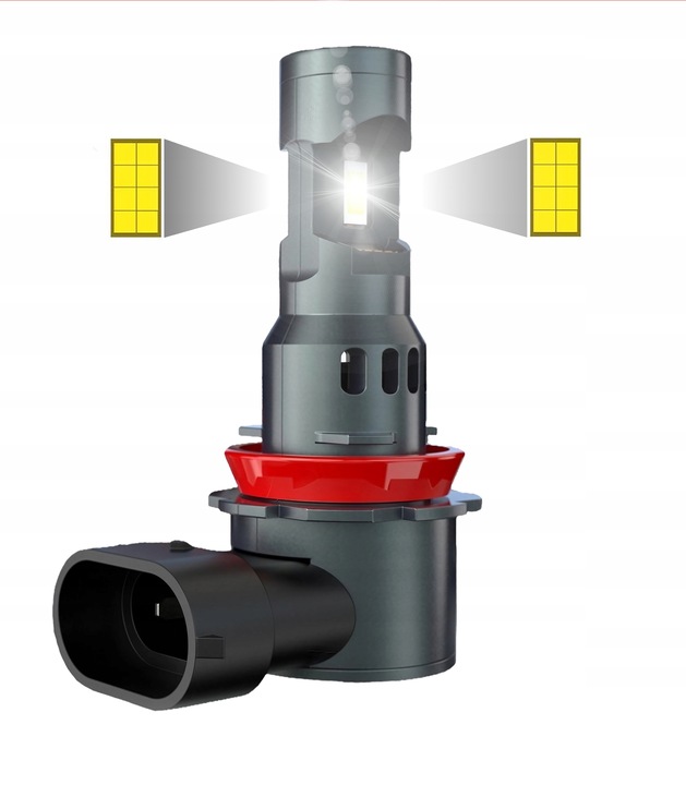 Żarówki LED H11 LED 2x Żarówka Canbus 1:1 MOCNE 6000K X - WHITE N GENERACJA