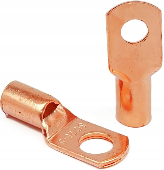 ZESTAW KONEKTORÓW OCZKOWYCH KONEKTOR OCZKOWY NIEIZOLOWANY M6 M8 MIEDŹIANYCH