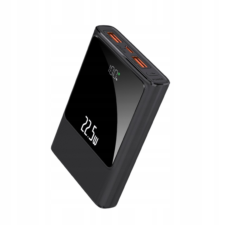 POWERBANK 10000MAH MOCNA SZYBKA ŁADOWARKA 22,5W 2XUSB A/USB-C WYŚWIETLACZ L