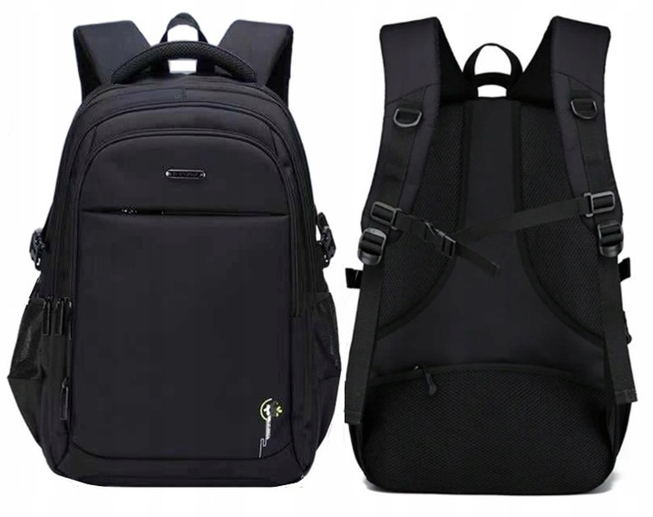 Plecak szkolny wielokomorowy czarny