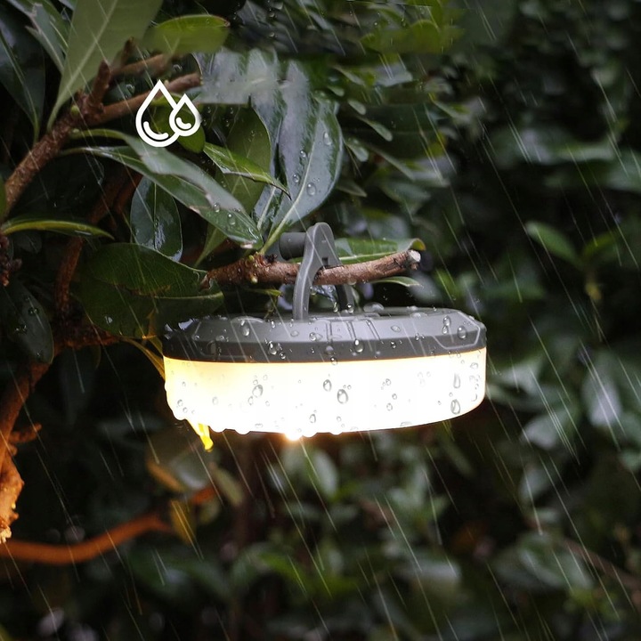 OŚWIETLENIE NAMIOTU KEMPINGOWEGO LED CIEPŁE ŚWIATŁO + BIAŁE ŚWIATŁO 1800MAH