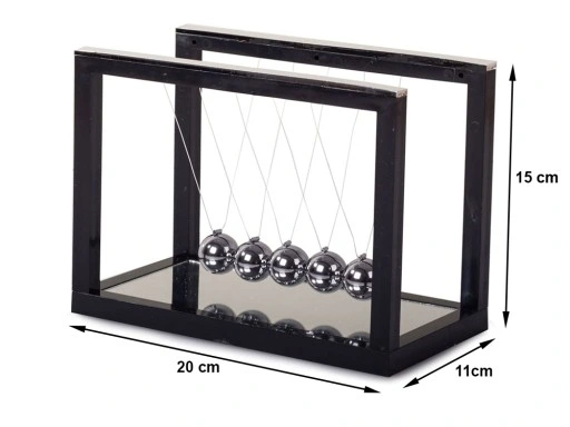 WAHADŁO KULKI KULE NEWTONA NA BIURKO DUŻE LUSTRO