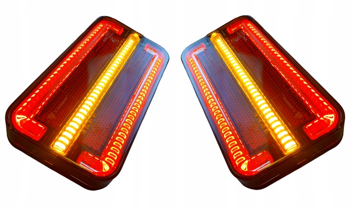 Lampy tylne ledowe Lampa tylna zespolona LED do przyczepek 3 funkcje 12-24V