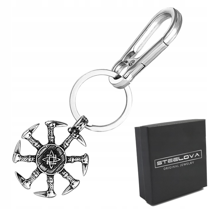Brelok do Kluczy Symbol Słowiański, Stal Chirurgiczna