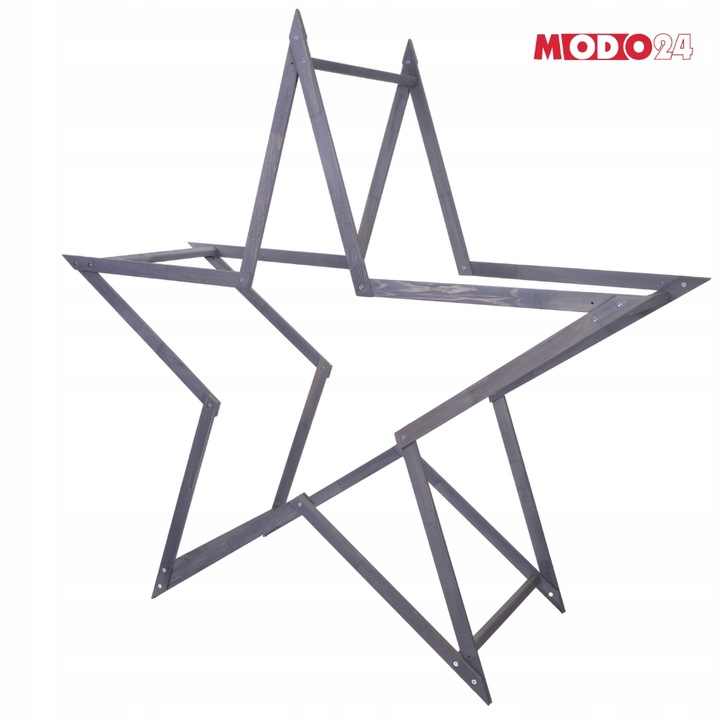 Gwiazda świąteczna 3D ulepszona z koziołków ModoStar 189cm drewno IMPREGNAT