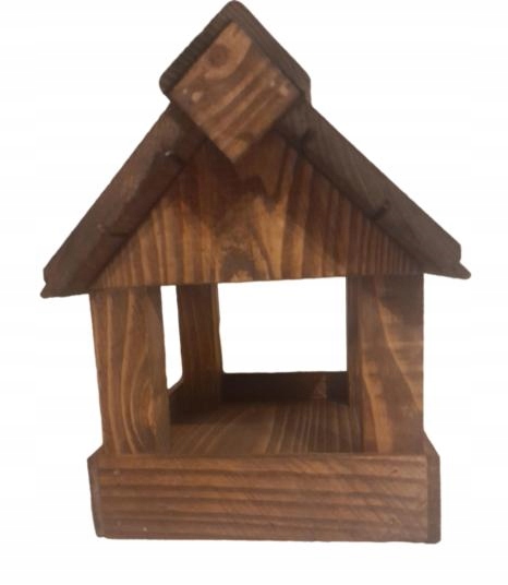 karmnik dla ptaków, mały karmnik, z drewna