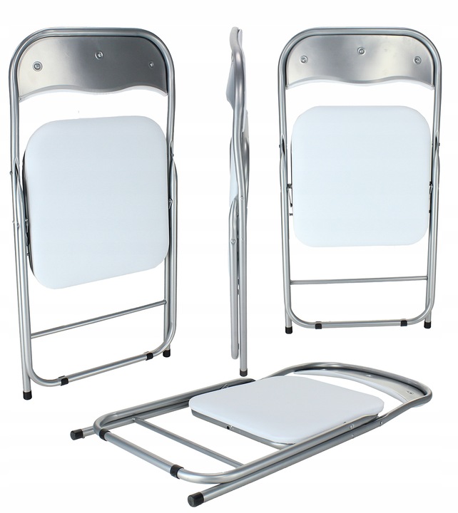 Krzesło składane bankiet catering białe