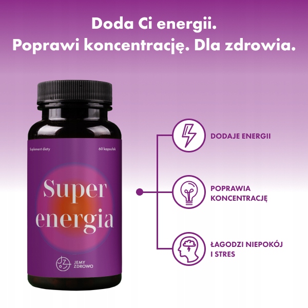 Jemy zdrowo Super energia 60 kapsułek