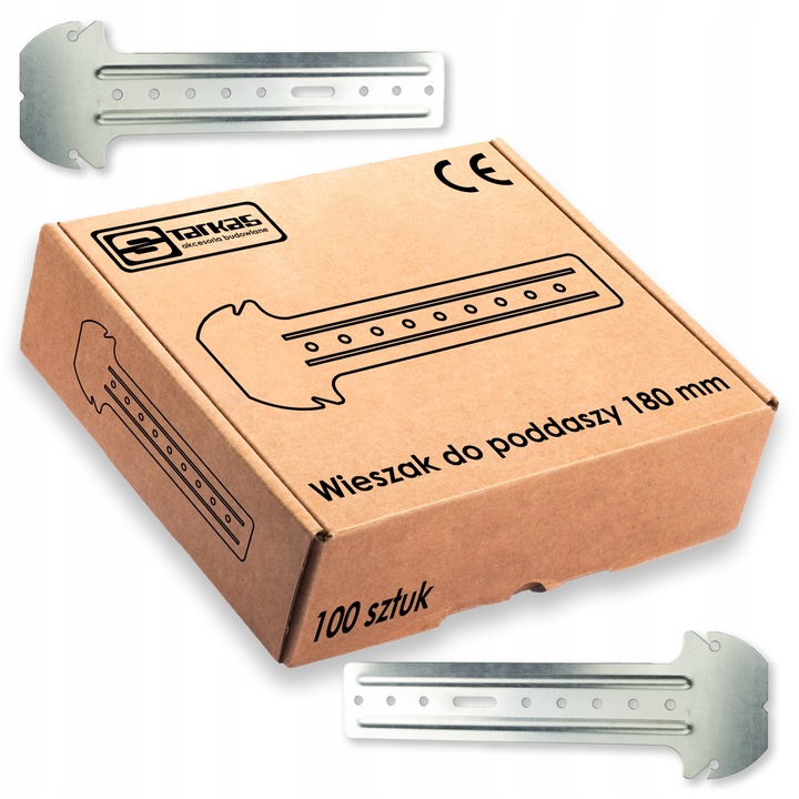 Wieszak Grzybkowy Kotwowy do Poddaszy Profili CD60 180 mm 100 szt Starkas