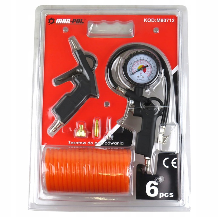 PISTOLET DO POMPOWANIA KÓŁ PRZEDMUCHIWANIA ZESTAW