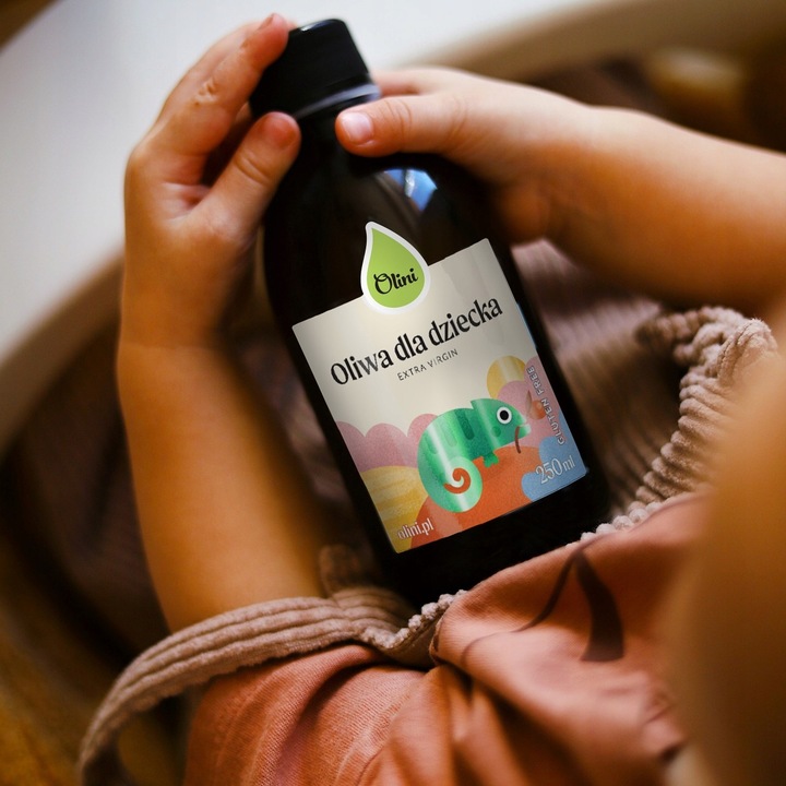 Oliwa z oliwek dla dzieci 100 ml Tłoczona na zimno, nierafinowana
