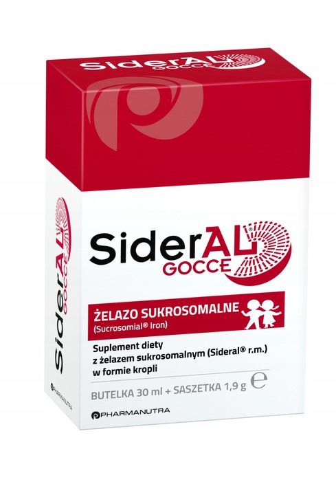SiderAL GOCCE 30ml żelazo sukrosomalne w kroplach