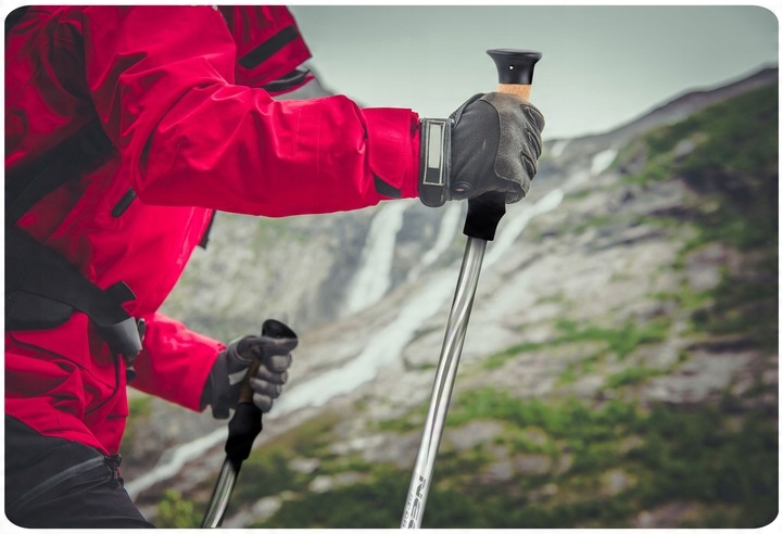 KIJKI DO NORDIC WALKING KIJE TREKKINGOWE DO CHODZENIA REGULOWANE 2szt.