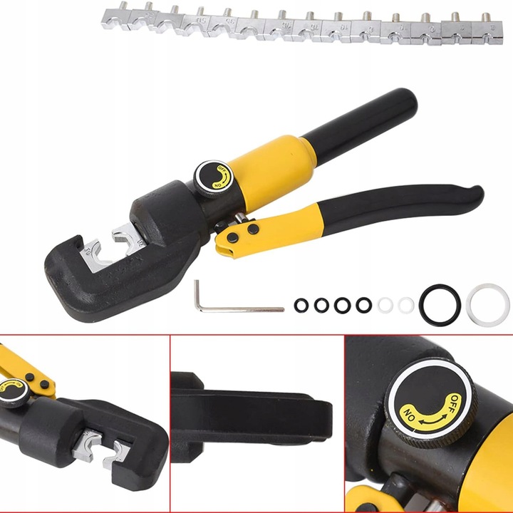 ZACISKARKA HYDRAULICZNA PRASKA DO KABLI PRZEWODÓW MATRYCE 4-70 MM