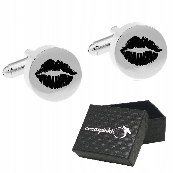 Spinki do mankietów TWÓJ TEKST TWOJA GRAFIKA ślub