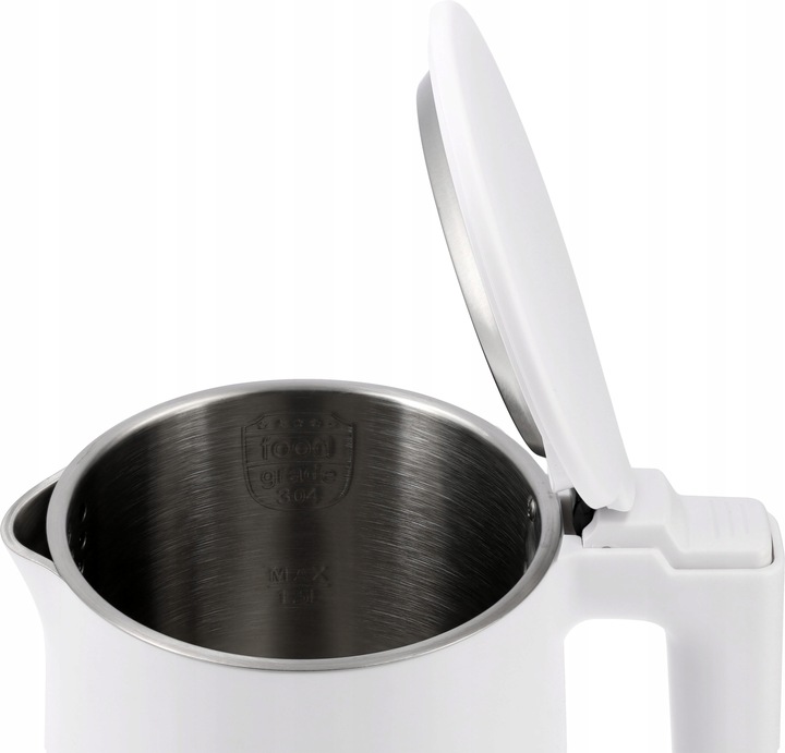 CZAJNIK ELEKTRYCZNY LUND 2200W 1,5L BIAŁY PODWÓJNE ŚCIANKI