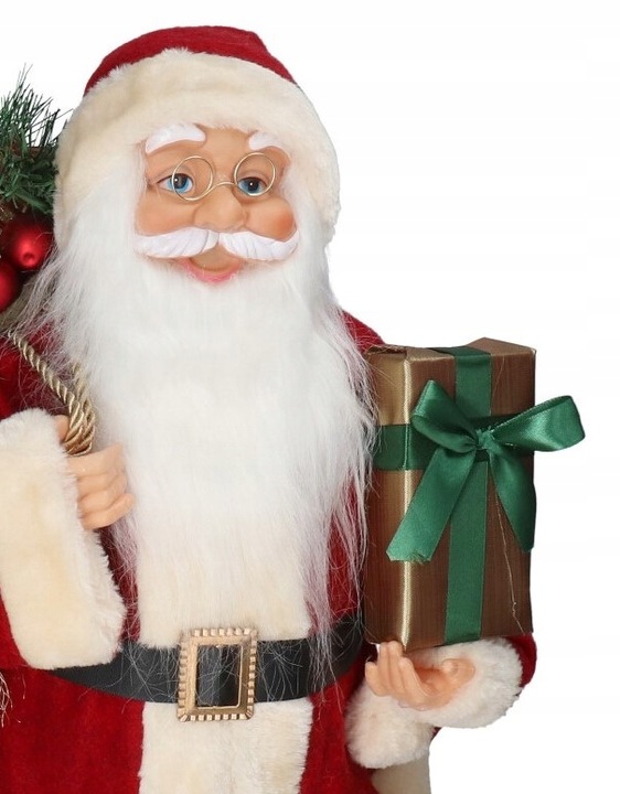 ŚWIĘTY MIKOŁAJ DUŻY FIGURKA ŚWIĄTECZNA DEKORACJA OZDOBA NA ŚWIĘTA 90cm