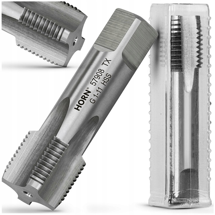 GWINTOWNIK RUROWY 1'' - 11 GWINT CALOWY HSS DIN5157 WALCOWY HYDRAULICZNY