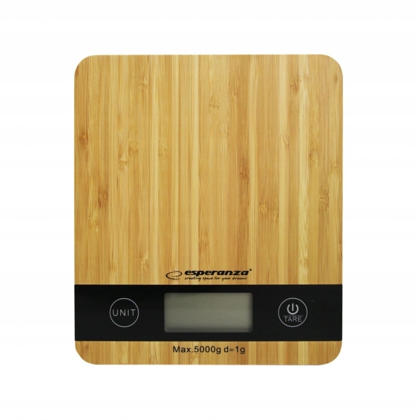 WAGA CYFROWA KUCHENNA ESPERANZA BAMBUSOWA LCD