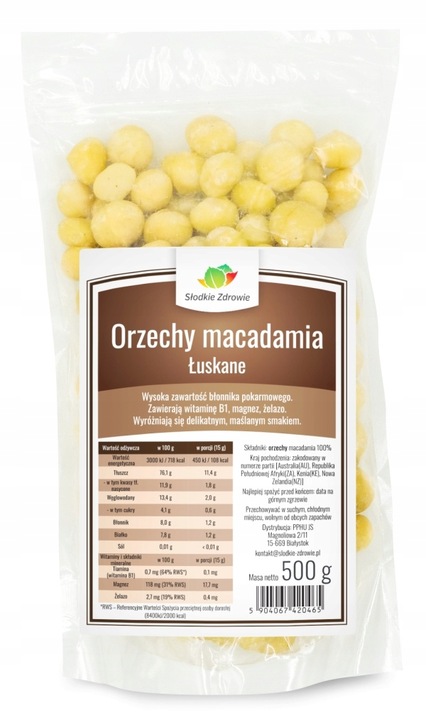 Orzechy MACADAMIA MAKADAMIA świeże 500g