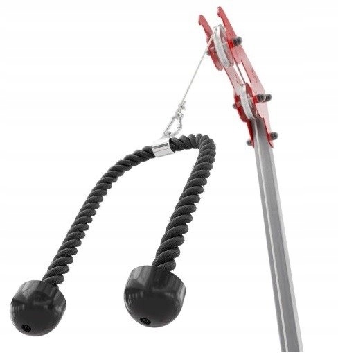 UCHWYT SZNUR DO ATLASU WYCIĄGU DO ĆWICZEŃ TRICEPS 70CM U009