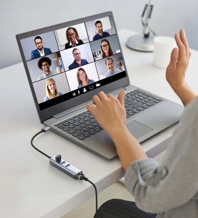 KARTA SIECIOWA HUB USB 3.0 GIGABIT RJ45 1000Mb RJ45 ADAPTER PRZEJŚCIÓWK LAN