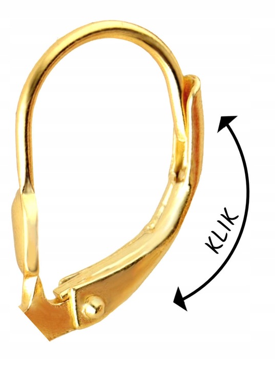 Złote Kolczyki 925 Wiszące Serca Róże Serce Wieczna Róża