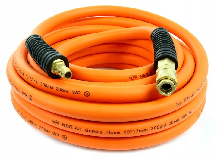 PRZEWÓD ZAKUWANY PNEUMATYCZNY DO KOMPRESORA WĄŻ CIŚNIENIOWY NBR 10x17mm 10m
