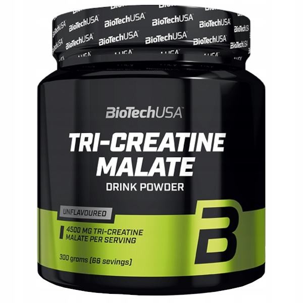 BIOTECH TRI CREATINE MALATE 300g KREATYNA JABŁCZAN + GRATIS!