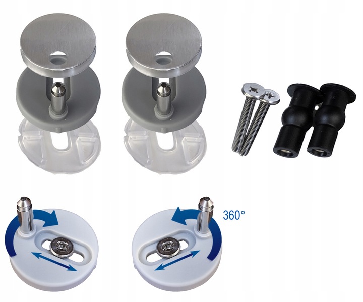 Deska sedesowa wolnoopadająca wypinana do ROCA GAP duroplast WC zawiasy met