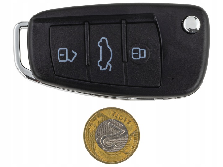 Mini Kamera ukryta Kluczyk Samochodowy KAMERA SZPIEGOWSKA FULLHD Tryb nocny