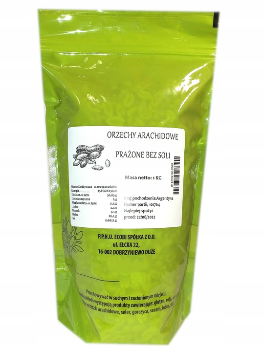 ORZECHY NERKOWCA CAŁE 1 kg JAKOŚĆ od ECOBI !!