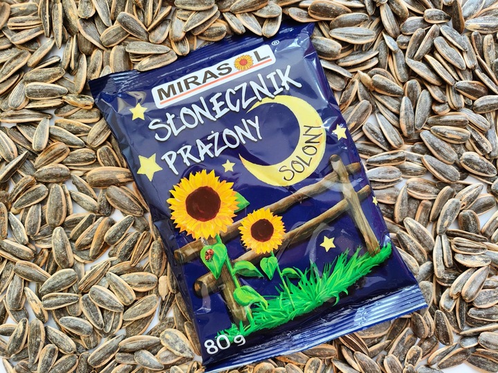 NOWOŚĆ !!! CZARNY SŁONECZNIK PRAŻONY 80g MIRASOL