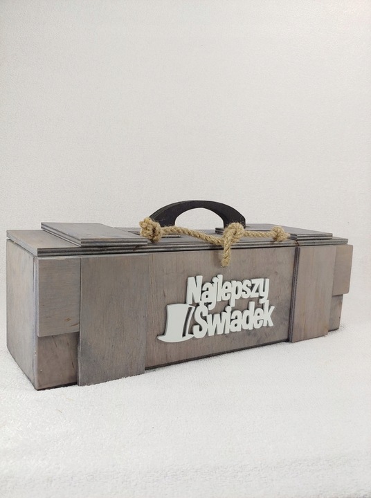 SKRZYNKA NA ALKOHOL PODZIĘKOWANIE DLA ŚWIADKÓW