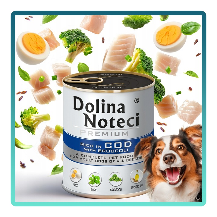 MOKRA KARMA DLA PSA DOLINA NOTECI PREMIUM PUSZKA PIES MIX SMAKÓW 10 X 800G