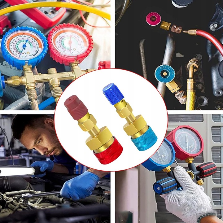 PRZEJŚCIÓWEK Z CZYNNIKA R1234YF NA R134A 2 SZT ZESTAW