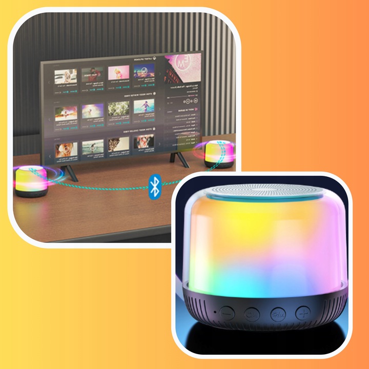 GŁOŚNIK PRZENOŚNY BEZPRZEWODOWY BLUETOOTH 5.1 RGB