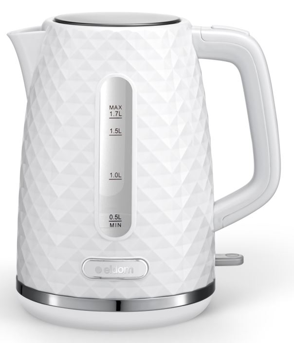 Czajnik elektryczny bezprzewodowy biały ELDOM C280B 1,7L 2200W cichy MOCNY