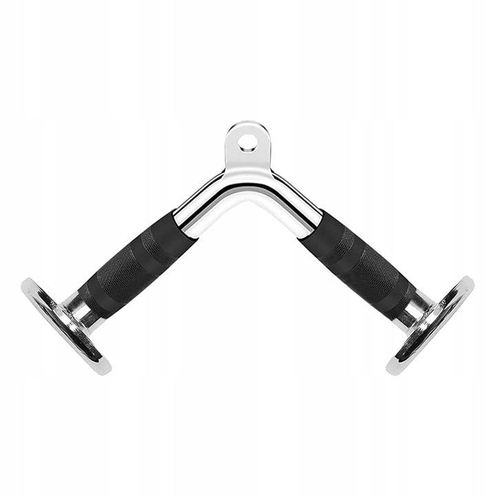 UCHWYT DO WYCIĄGU ATLASU ĆWICZEŃ GRYF V-BAR TRICEPS BICEPS TRÓJKĄT PODWÓJNY