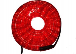 Wąż świetlny zewnętrzny 480 LED 20 m CZERWONY + PROGRAMATOR 8 funkcji