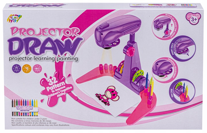 RZUTNIK PROJEKTOR do Rysowania 32 Slajdy Mazaki