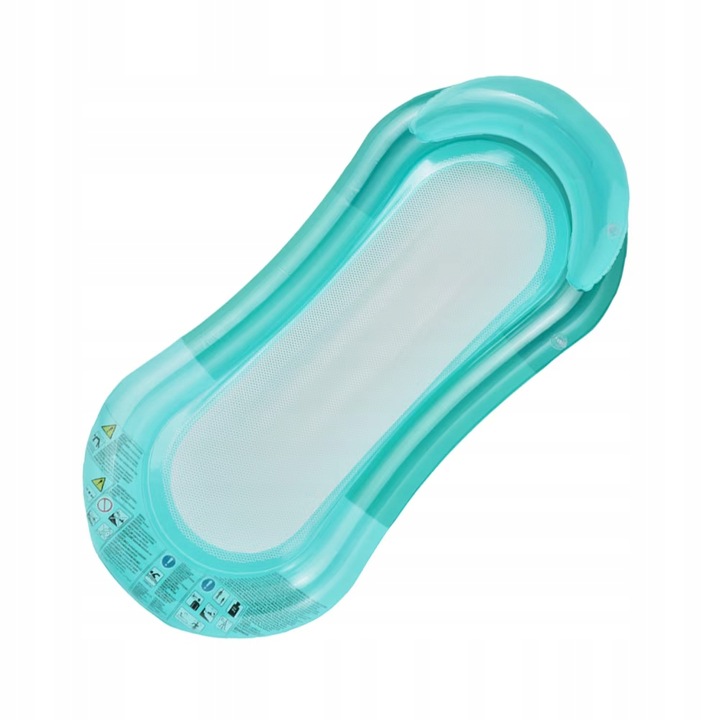 MATERAC DMUCHANY DO PŁYWANIA PONTON PŁYWAJĄCY DO BASENU NAD WODĘ 160X75 cm