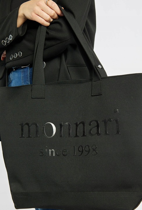 Monnari torebka shopper poliester czarny