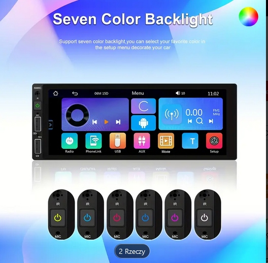 RADIO Odtwarzacz 1DIN i dla Androida Auto samochodowy odtwarzacz MP5