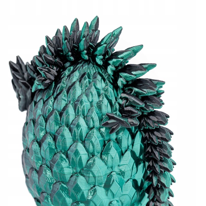 Ruchomy Kryształowy Smok Ze Smoczym Jajem DARKFOREST Rozmiar L