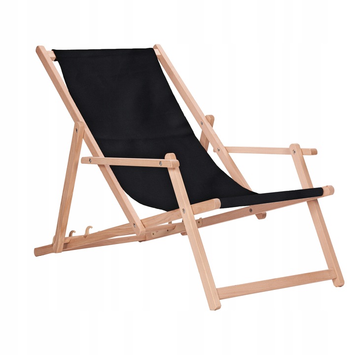 Leżak drewniany z podłokietnikami ogrodowy San-Drew TP33